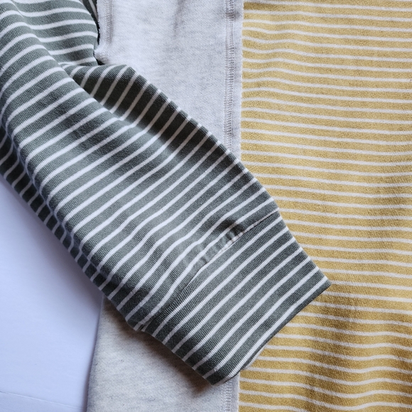 Hem & Thread Colorblock Striped Hoodie - Size Medium - Picture 10 of 12